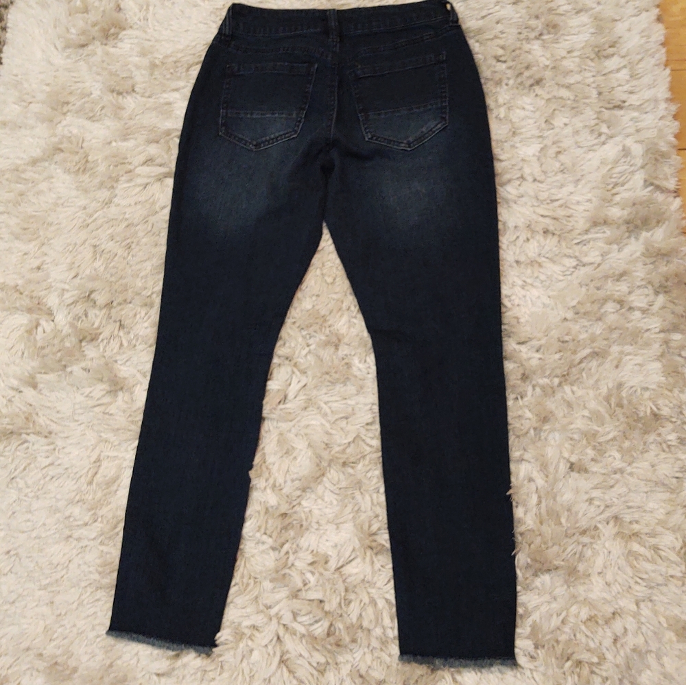 Refuge Distressed frayed hem jeans 2 - Picture 3 of 5